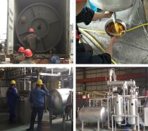 廢機油煉油設備現場